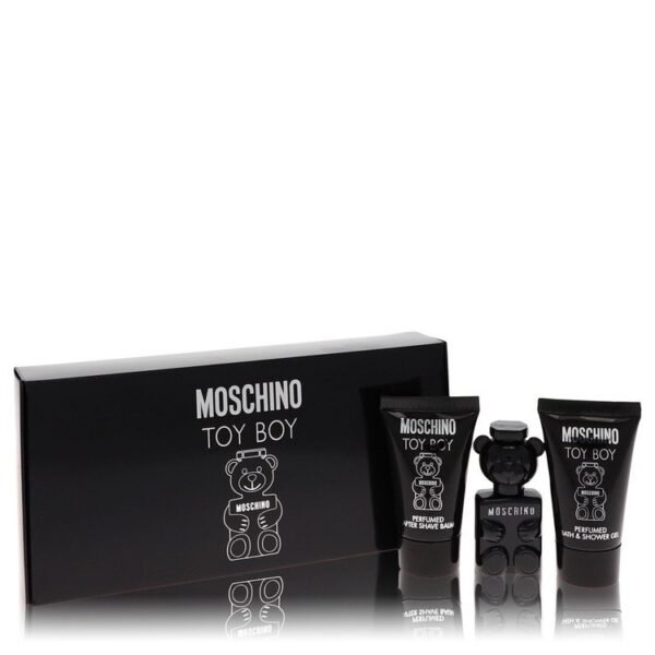 Moschino Toy Boy Gift Set By Moschino - Size: .17 oz Mini EDP + .8 oz Shower Gel + .8 oz After Shave Balm