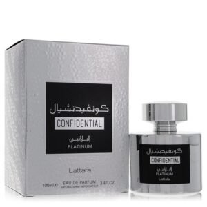 Lattafa Confidential Platinum Eau De Parfum Spray (Unisex) By Lattafa - Size: 100 ml Eau De Parfum Spray